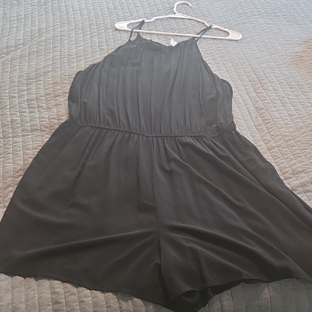 Old Navy Black Halter Romper